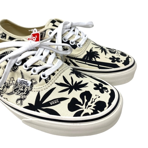 VANS Authentic Shoe Skate Low Top Sneakers Casual Men's White Canvas ALSU01654 - Picture 3 of 9